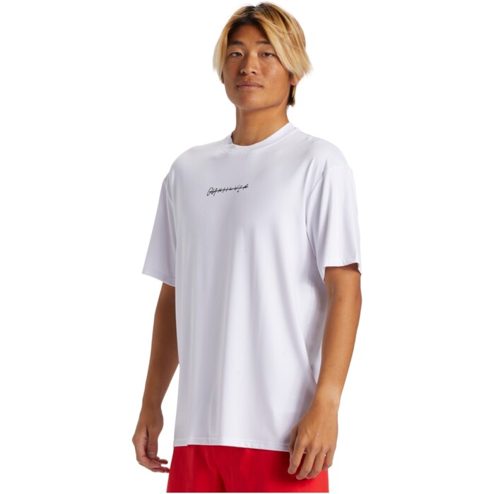 Quiksilver Mnner 2024 DNA Rushed Logo Surf Tee AQYWR03190 - White